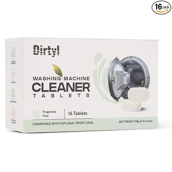 Eco-Friendly Washing Machine Tub & Drum Cleaner Tablets | Deep Cleaning for Top & Front Load | Removes Odor & Limescale | Washing Machine Cleaning Tablet for Hygienic Drum